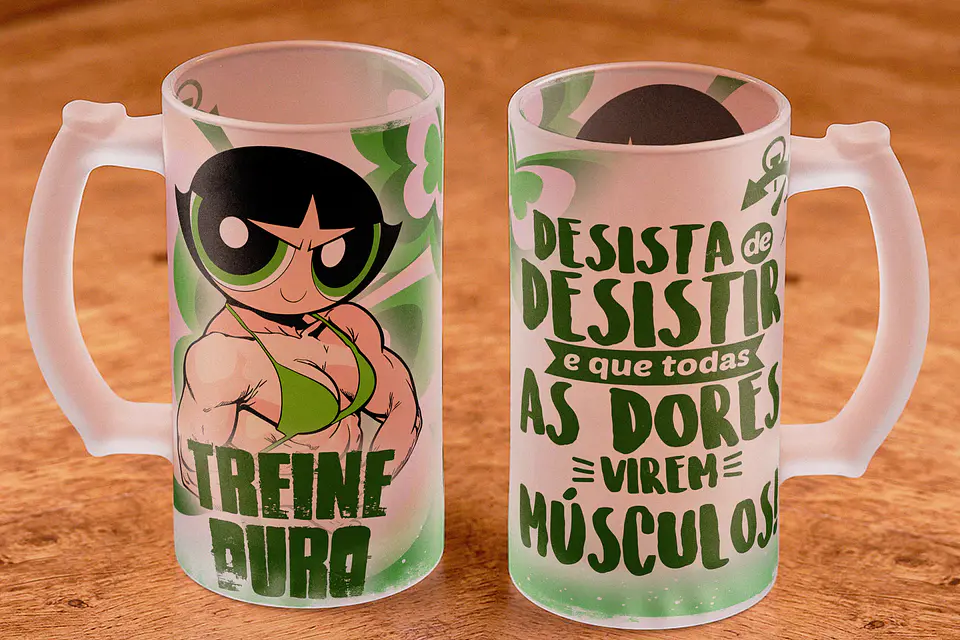 12 Artes para Copo Chopp Meninas Super Poderosas Arquivo em Jpg 7