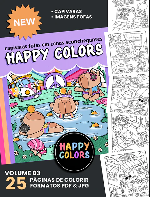 Arquivos Livros de Colorir Happy Colors Desenhos Completo em Pdf