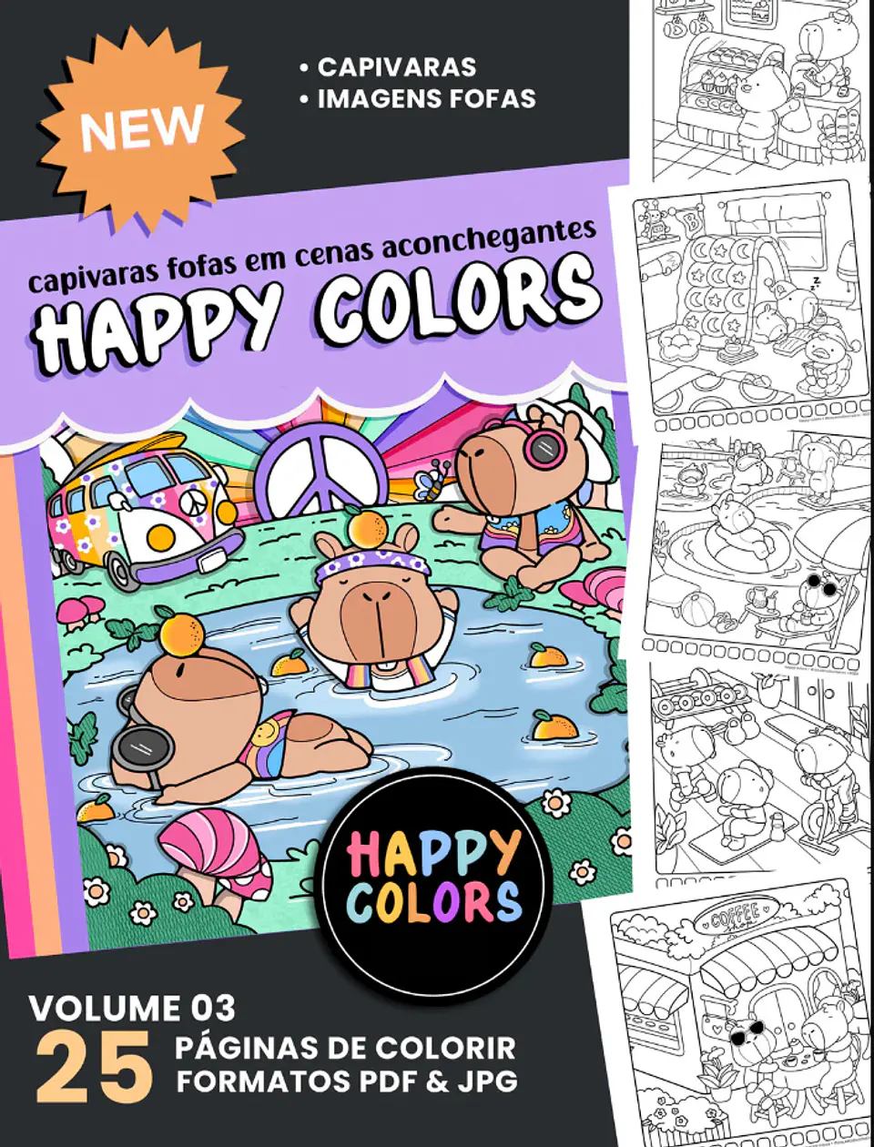 Arquivos Livros de Colorir Happy Colors Desenhos Completo em Pdf 1
