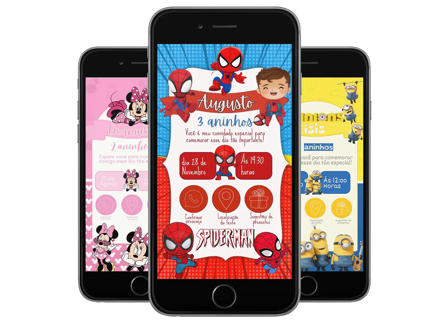 Pack Canva Convites Digitais Interativos Templates Editáveis 128 Artes 4