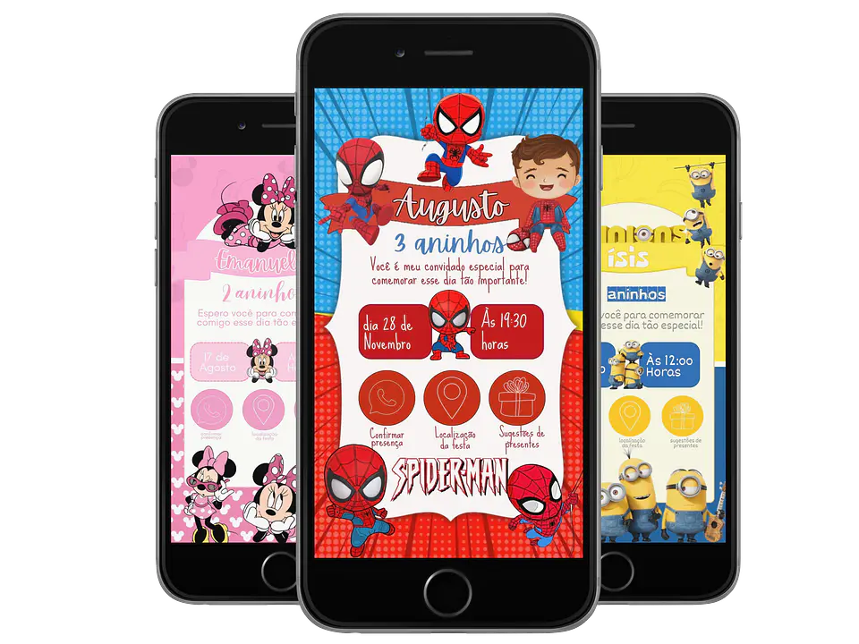 Pack Canva Convites Digitais Interativos Templates Editáveis 128 Artes 4