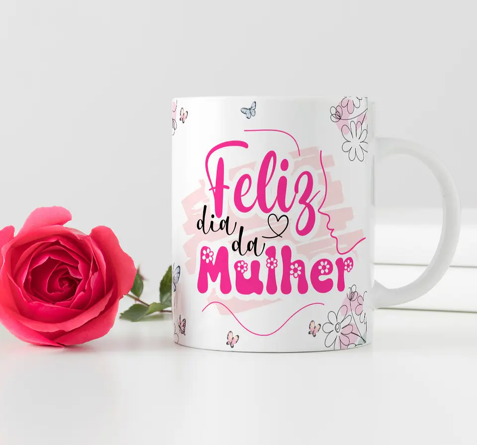 26 Artes para Caneca Alfabeto Dia das Mulheres Arquivo Editável 9