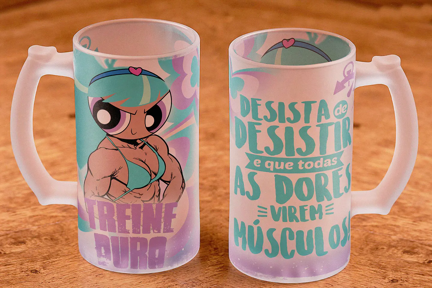 12 Artes para Copo Chopp Meninas Super Poderosas Arquivo em Jpg 11