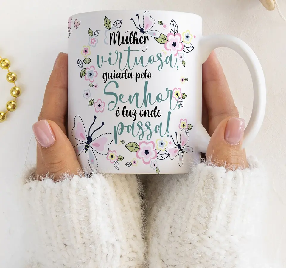 26 Artes para Caneca Alfabeto Dia das Mulheres Arquivo Editável 13