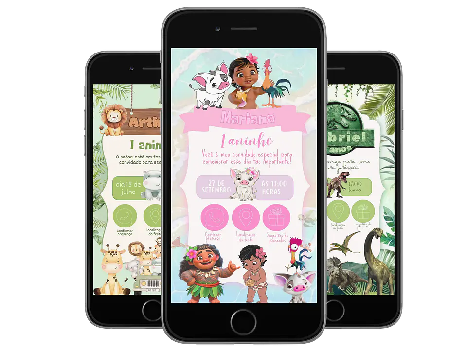 Pack Canva Convites Digitais Interativos Templates Editáveis 128 Artes 6