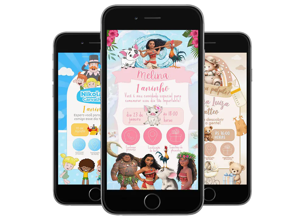 Pack Canva Convites Digitais Interativos Templates Editáveis 128 Artes 7