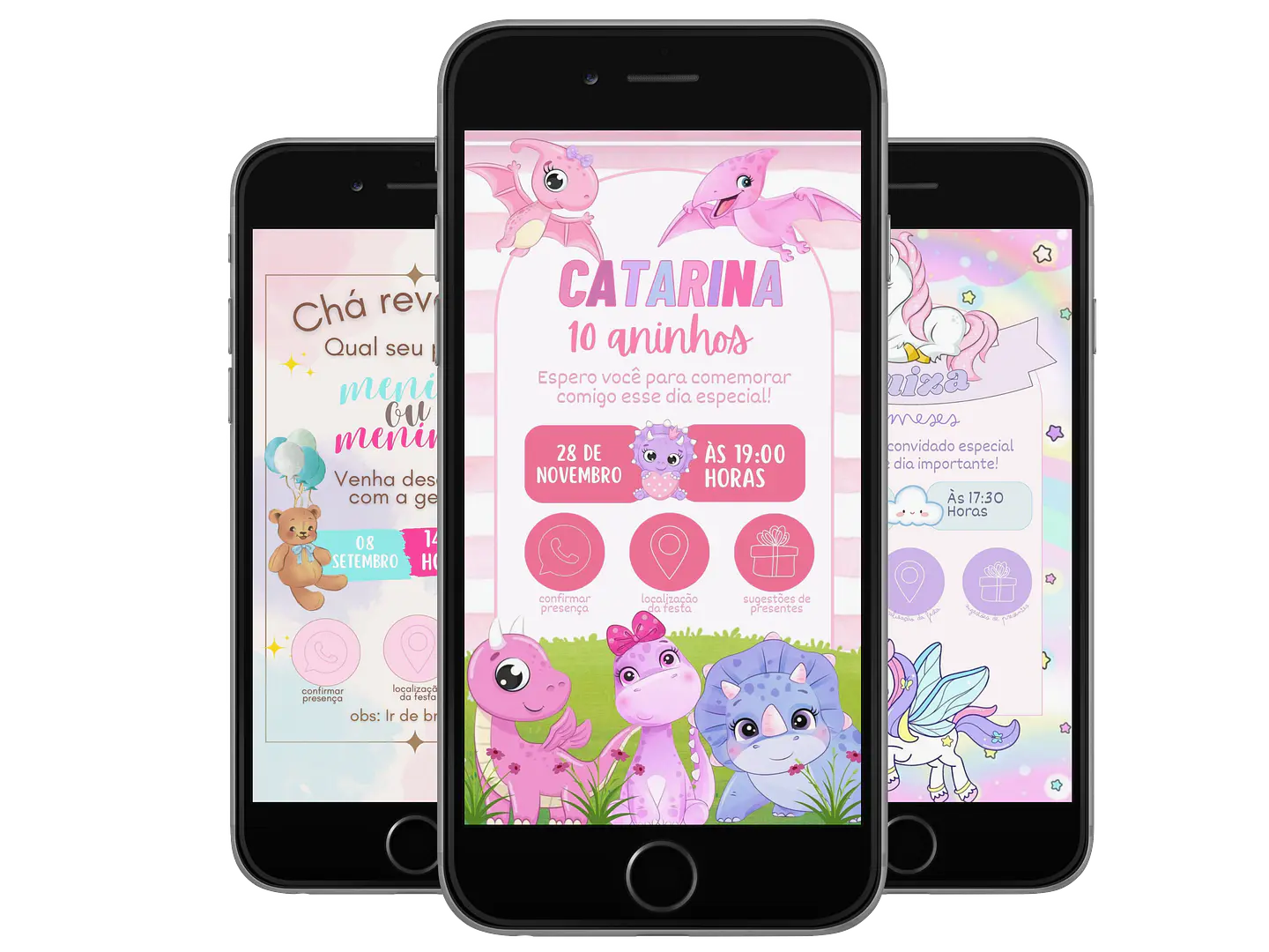 Pack Canva Convites Digitais Interativos Templates Editáveis 128 Artes 8