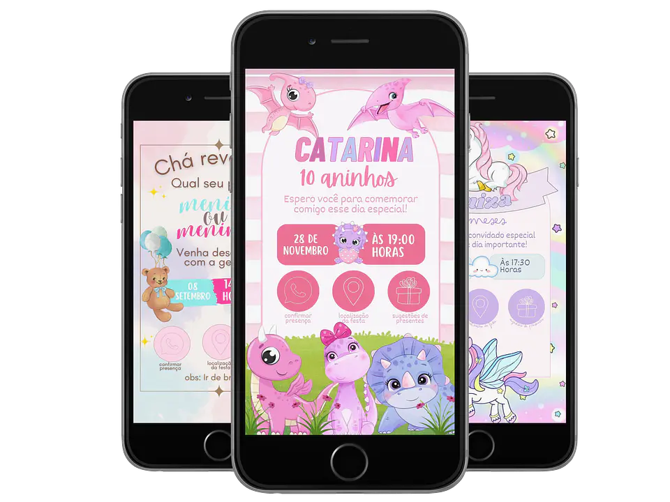 Pack Canva Convites Digitais Interativos Templates Editáveis 128 Artes 8