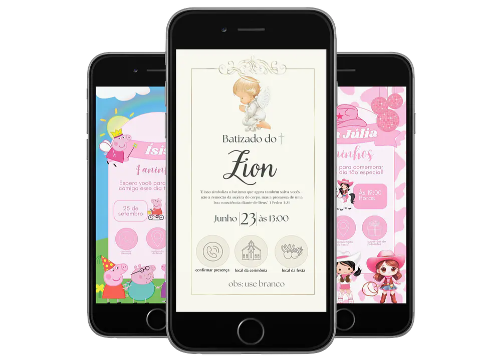 Pack Canva Convites Digitais Interativos Templates Editáveis 128 Artes 9