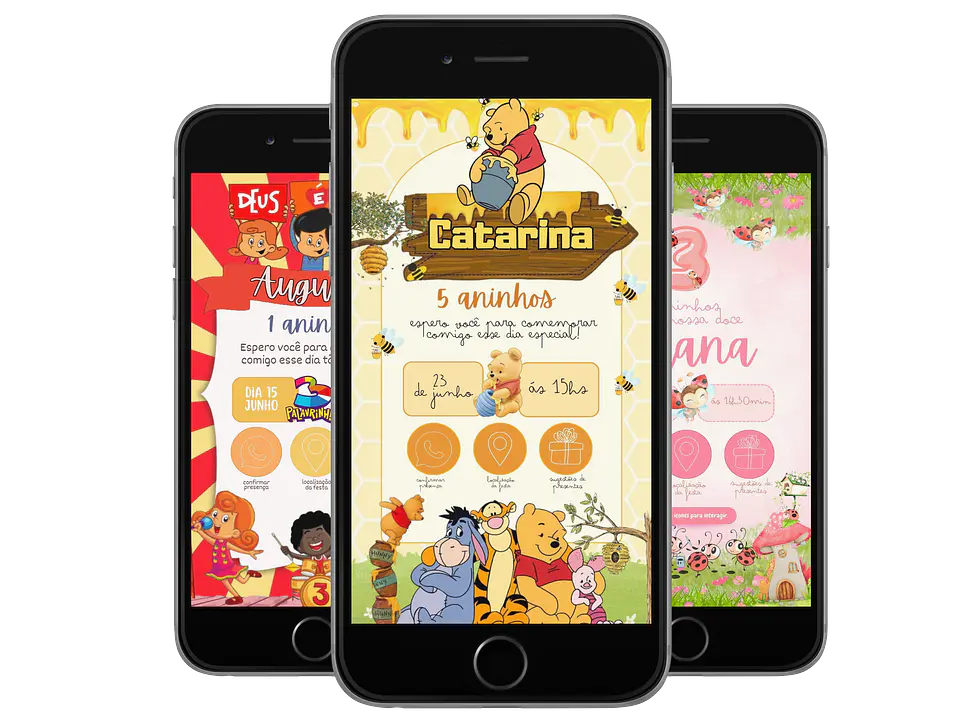 Pack Canva Convites Digitais Interativos Templates Editáveis 128 Artes 11