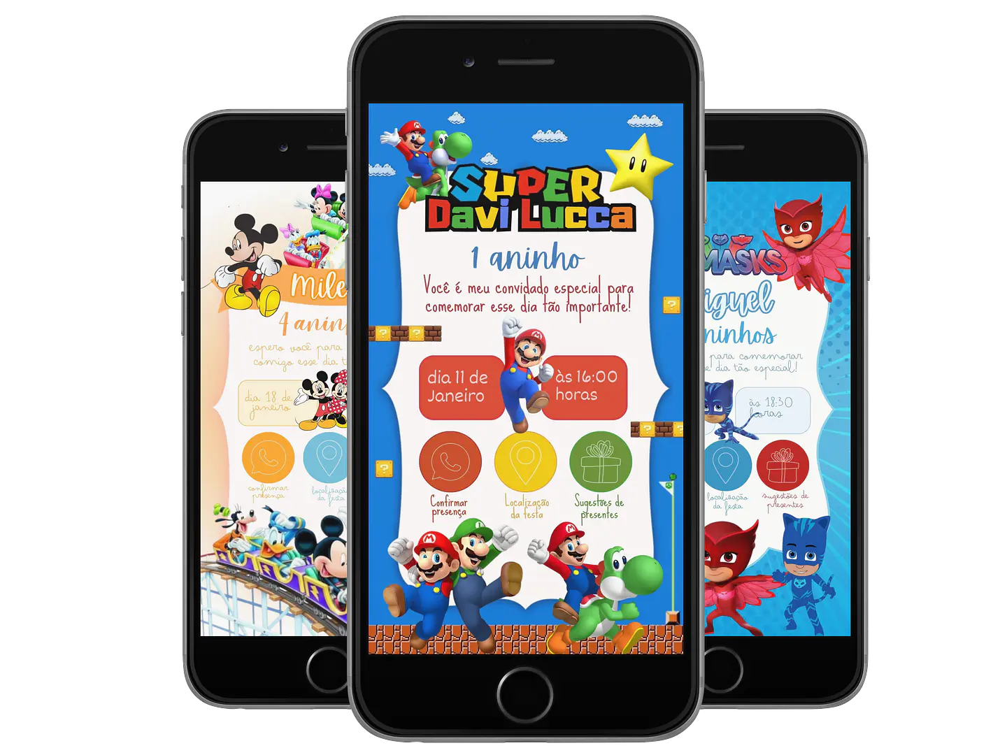 Pack Canva Convites Digitais Interativos Templates Editáveis 128 Artes 17