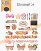 Kit Digital Frutinhas Aquarelado Png  - Thumbnail 2