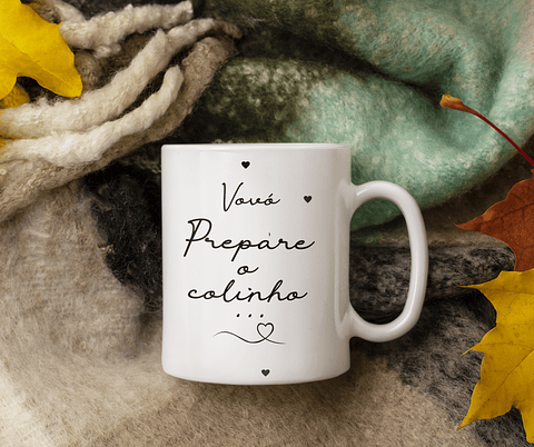 Arte Caneca Prepare o colinho estou chegando Revelação Gravidez Arquivo em Jpg 