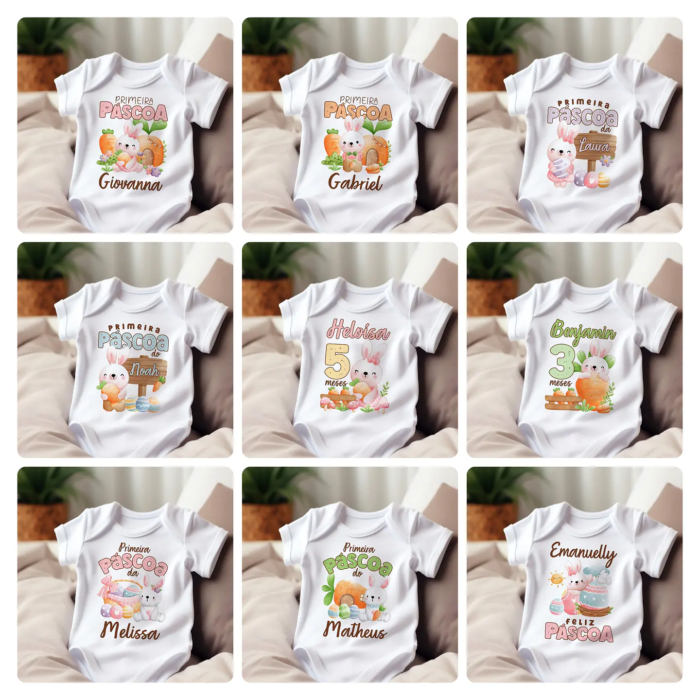 20 Artes para Body Páscoa Arquivo Editável  1