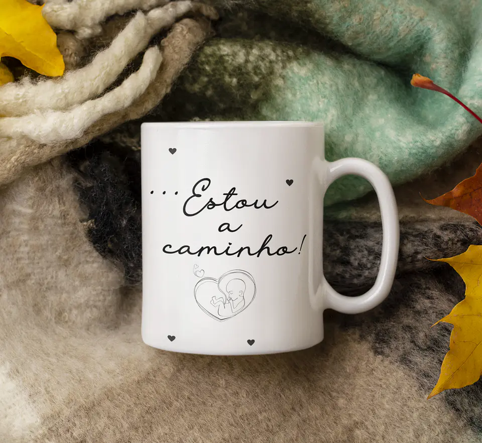 Arte Caneca Prepare o colinho estou chegando Revelação Gravidez Arquivo em Jpg  2