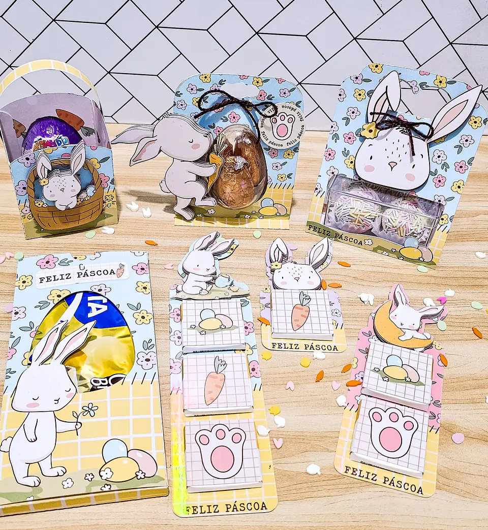 Arquivo de Corte Mimos Páscoa Minimalista em Png 4