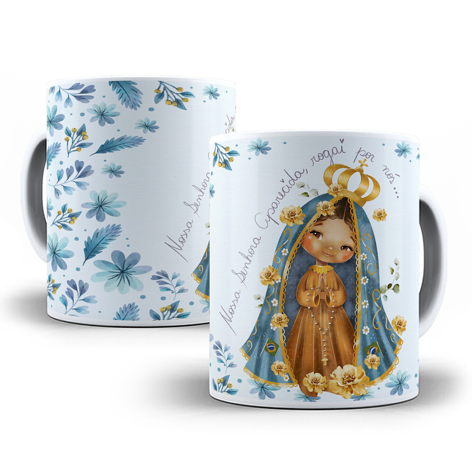 Artes Caneca Nossa senhora Aparecida Arquivo em Jpg  1