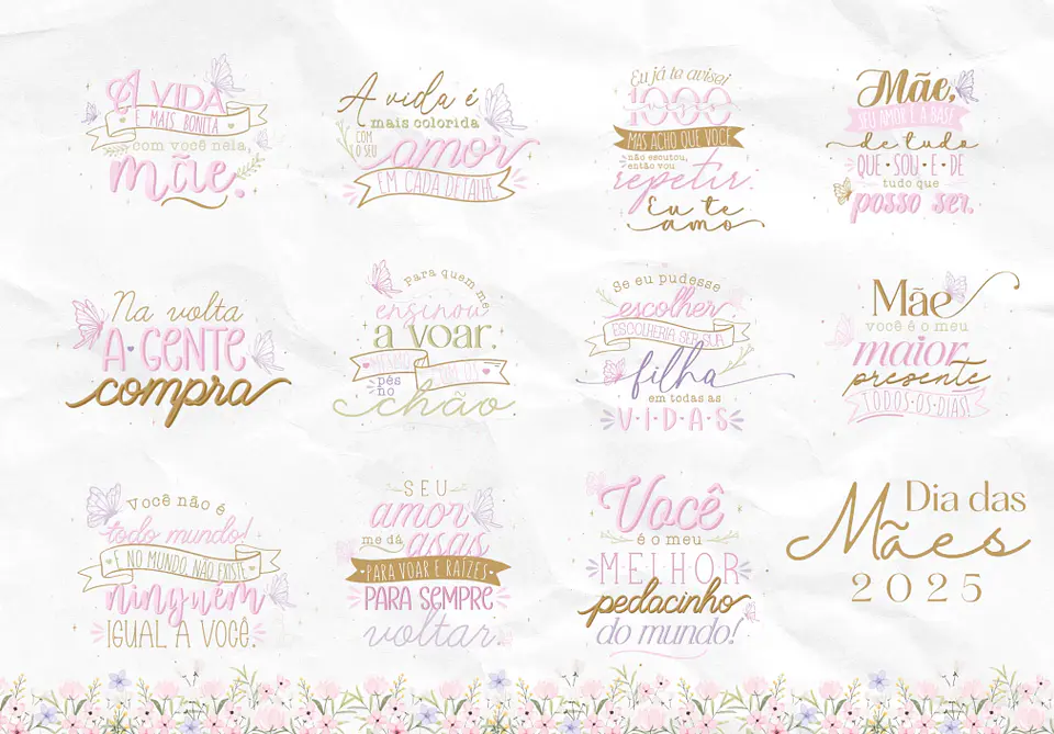 Arquivo de Corte Mimos Dia das Mães em Png  2