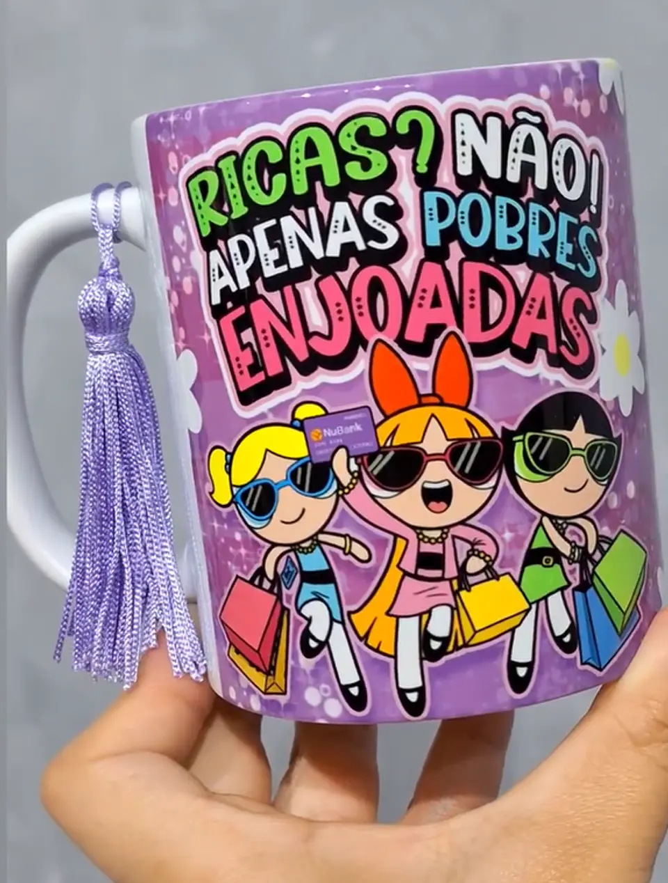 Arte Caneca Ricas? Não! Pobres e enjoadas Meninas Super Poderosas Arquivo em Jpg  1