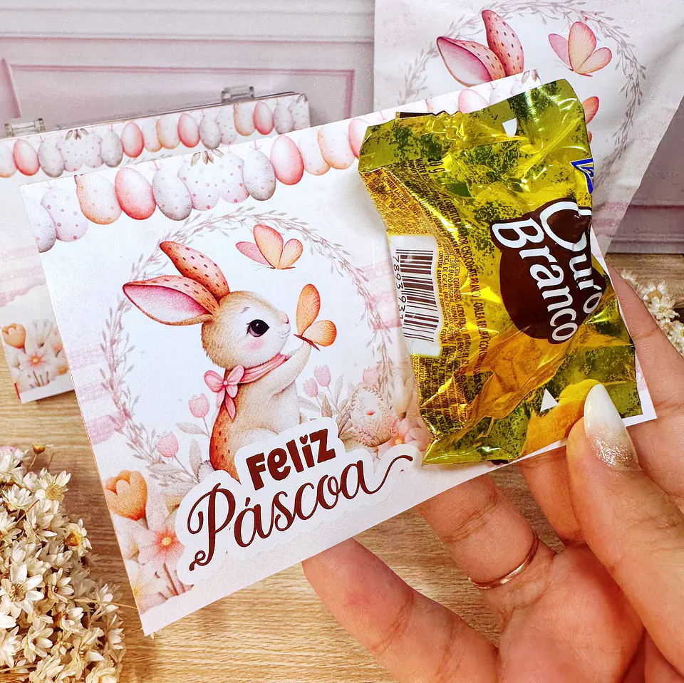 Arquivo de Corte Mimos Páscoa Clean Coelhinhos em Pdf  5