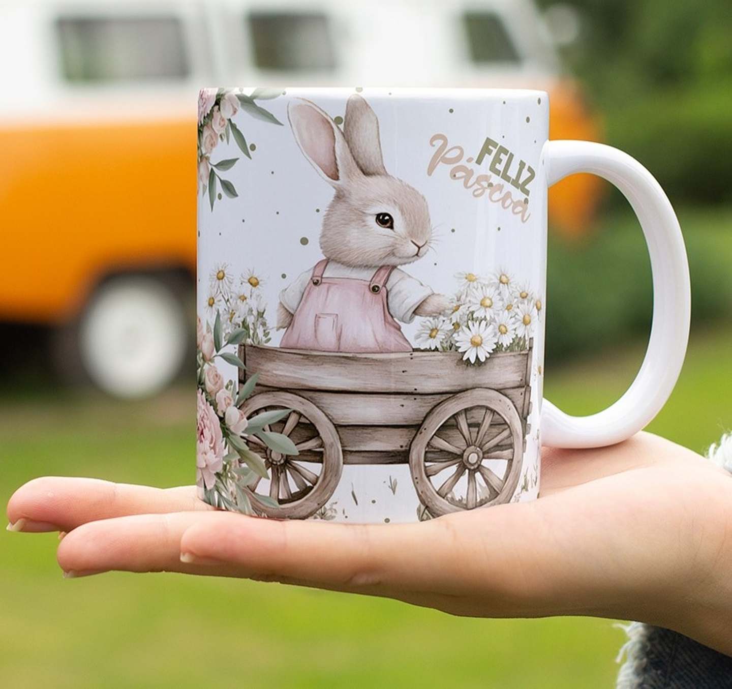 10 Artes para Caneca Páscoa Vintage Arquivo Editável 2