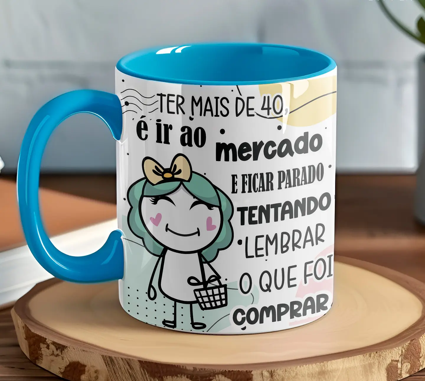 5 Artes para Caneca Frases 40 Anos meme Arquivo Editável 5