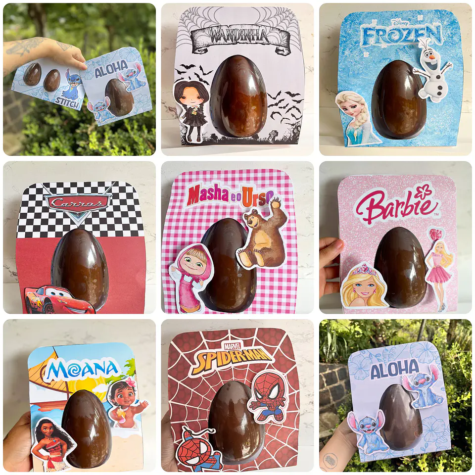 Arquivos Ovos de Páscoa Personagens e Mimos Arquivo Editável Canva 4