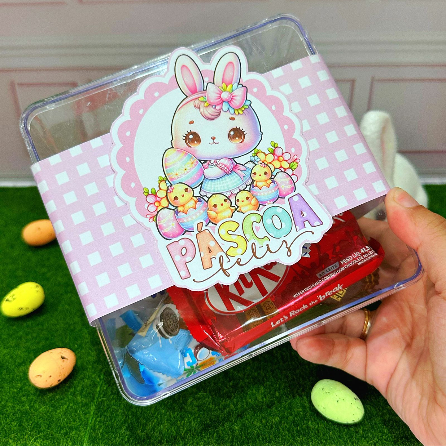 Arquivo de Corte Mimos Páscoa Doce Coelhinhos em Pdf  8