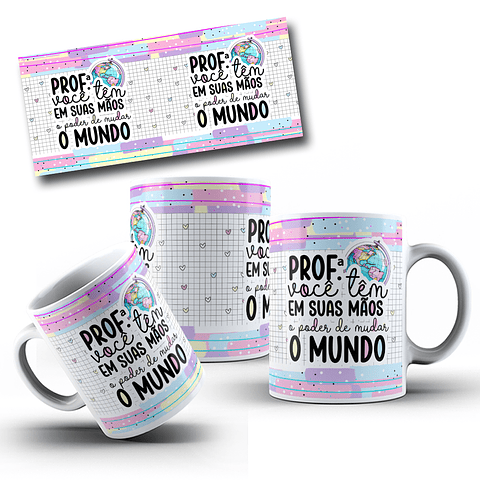 5 Artes para Caneca Dia dos Professores Arquivo em Jpg
