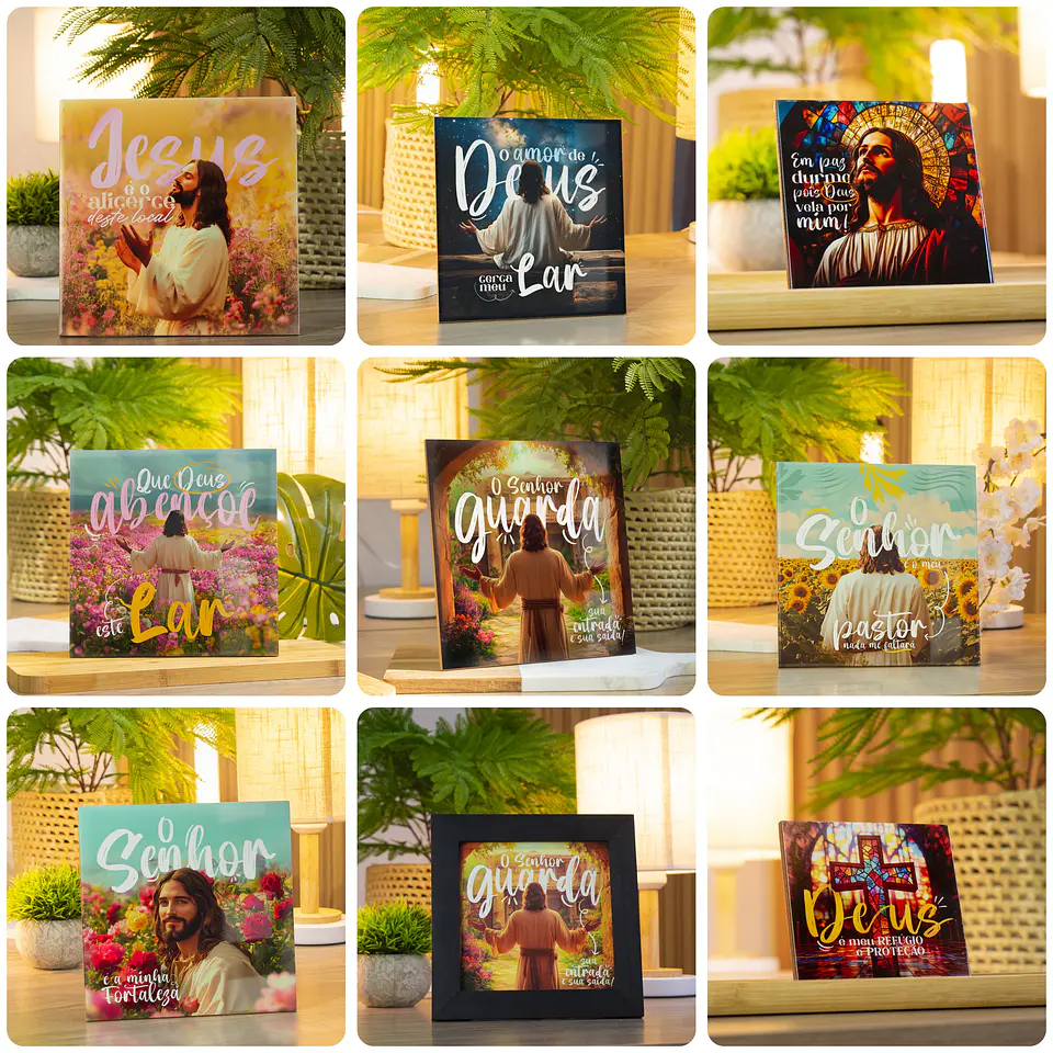 10 Artes para Azulejo Cristão Jesus Arquivo em Jpg 1