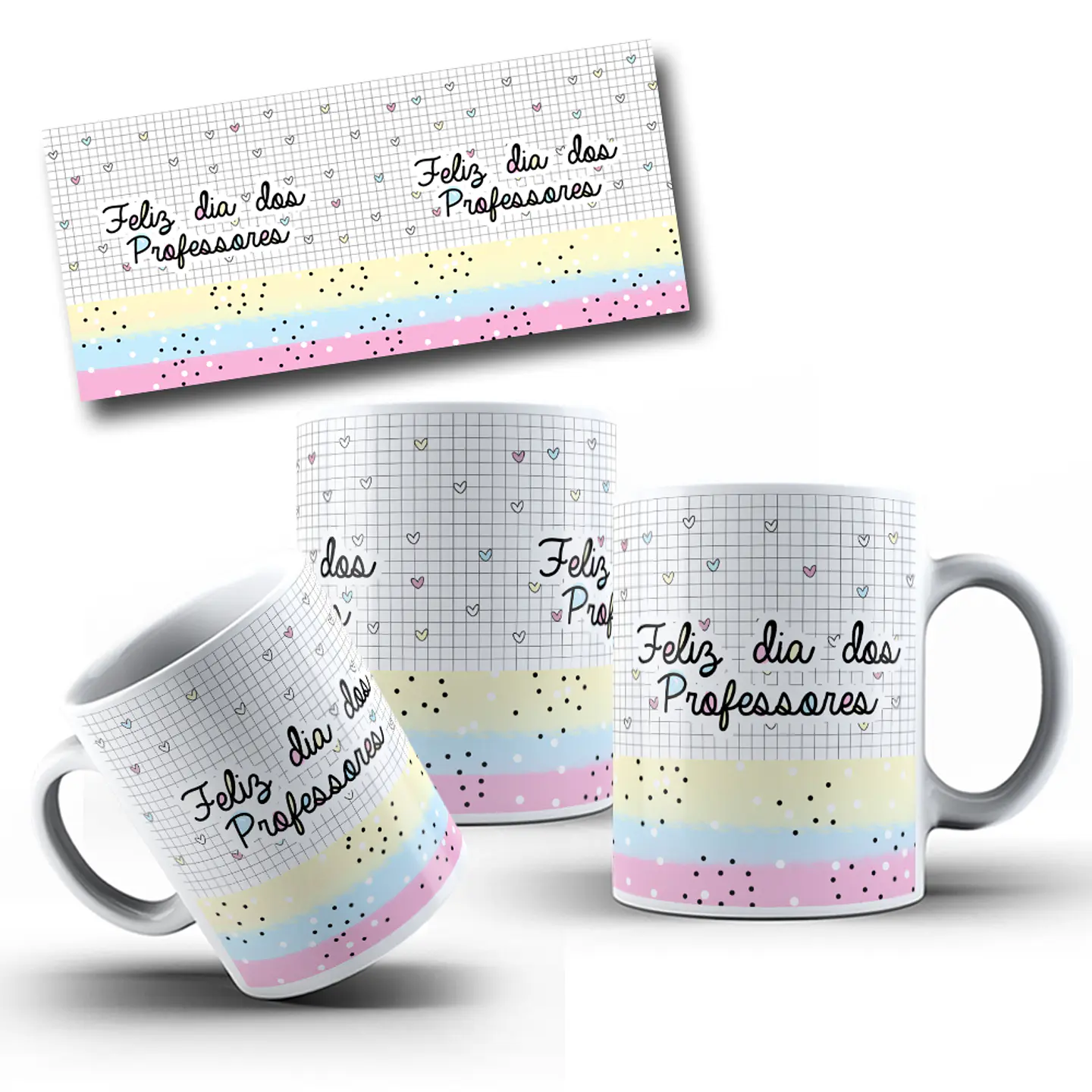 5 Artes para Caneca Dia dos Professores Arquivo em Jpg 3