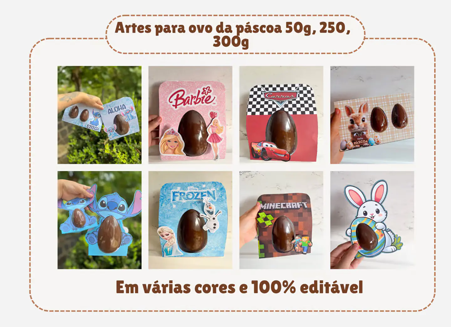 Arquivos Ovos de Páscoa Personagens e Mimos Arquivo Editável Canva 7