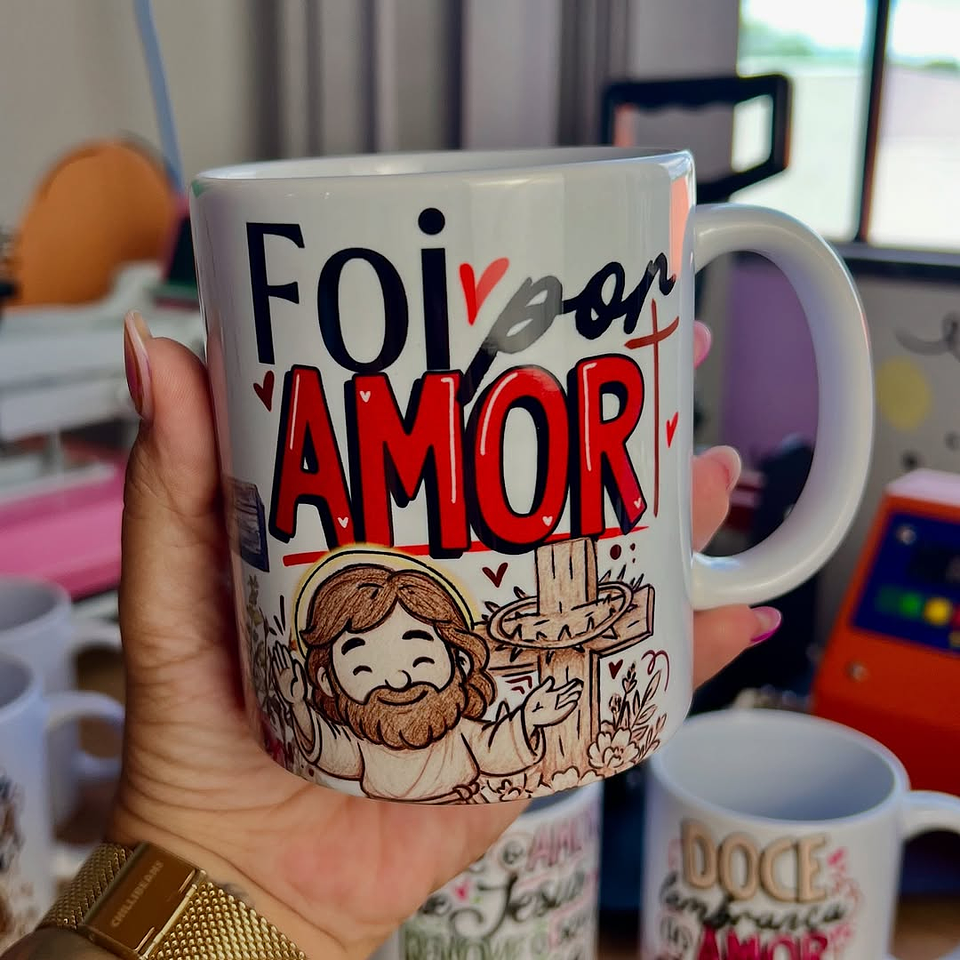 19 Artes para Caneca Páscoa Jesus Cristã Arquivo em Jpg 3