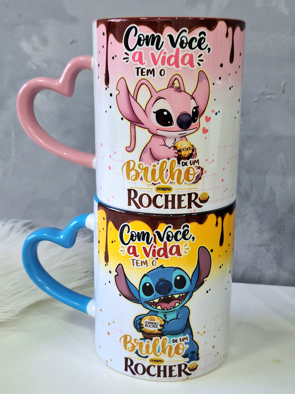 15 Artes para Caneca Stitch Amor de Chocolate Arquivo em Jpg 2