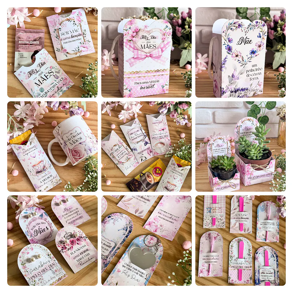 Kit Digital Dia das Mães mais Mimos em Png 3
