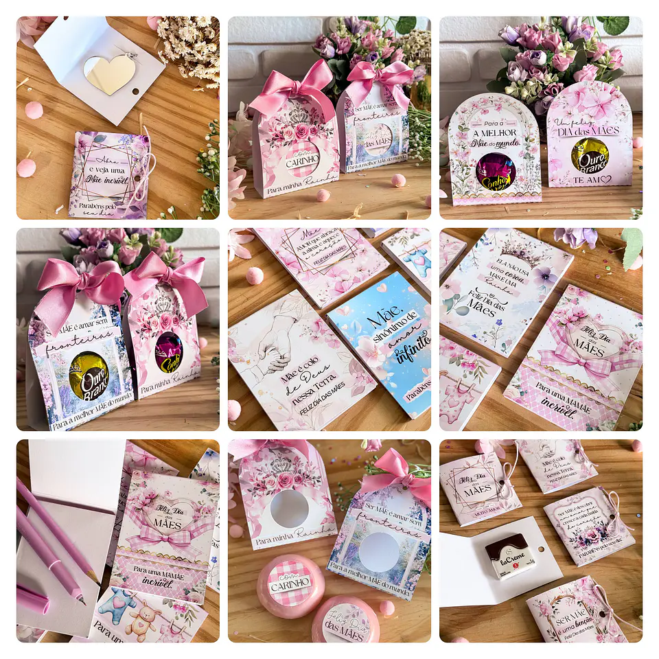 Kit Digital Dia das Mães mais Mimos em Png 4