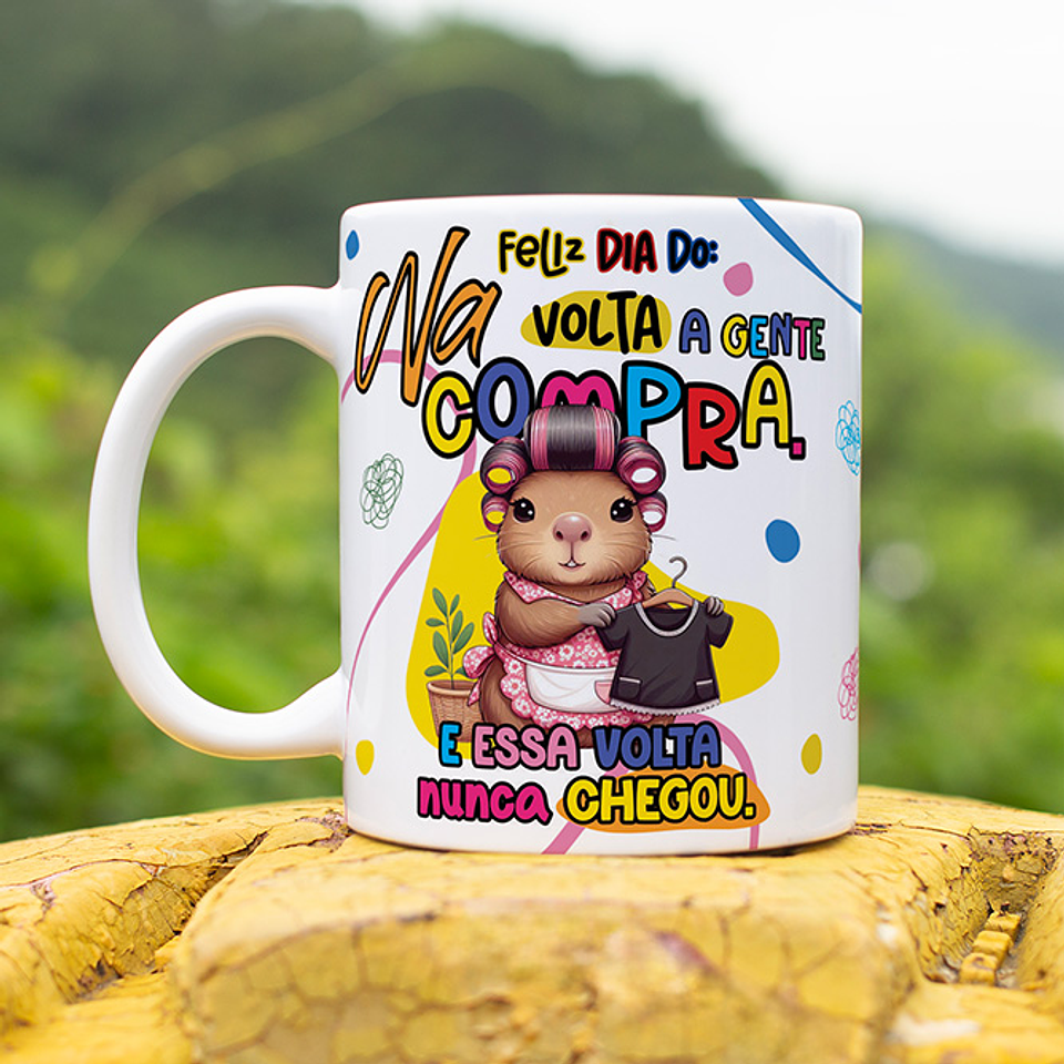 9 Artes para Caneca Dia das Mães Capivara Arquivo Editável 4