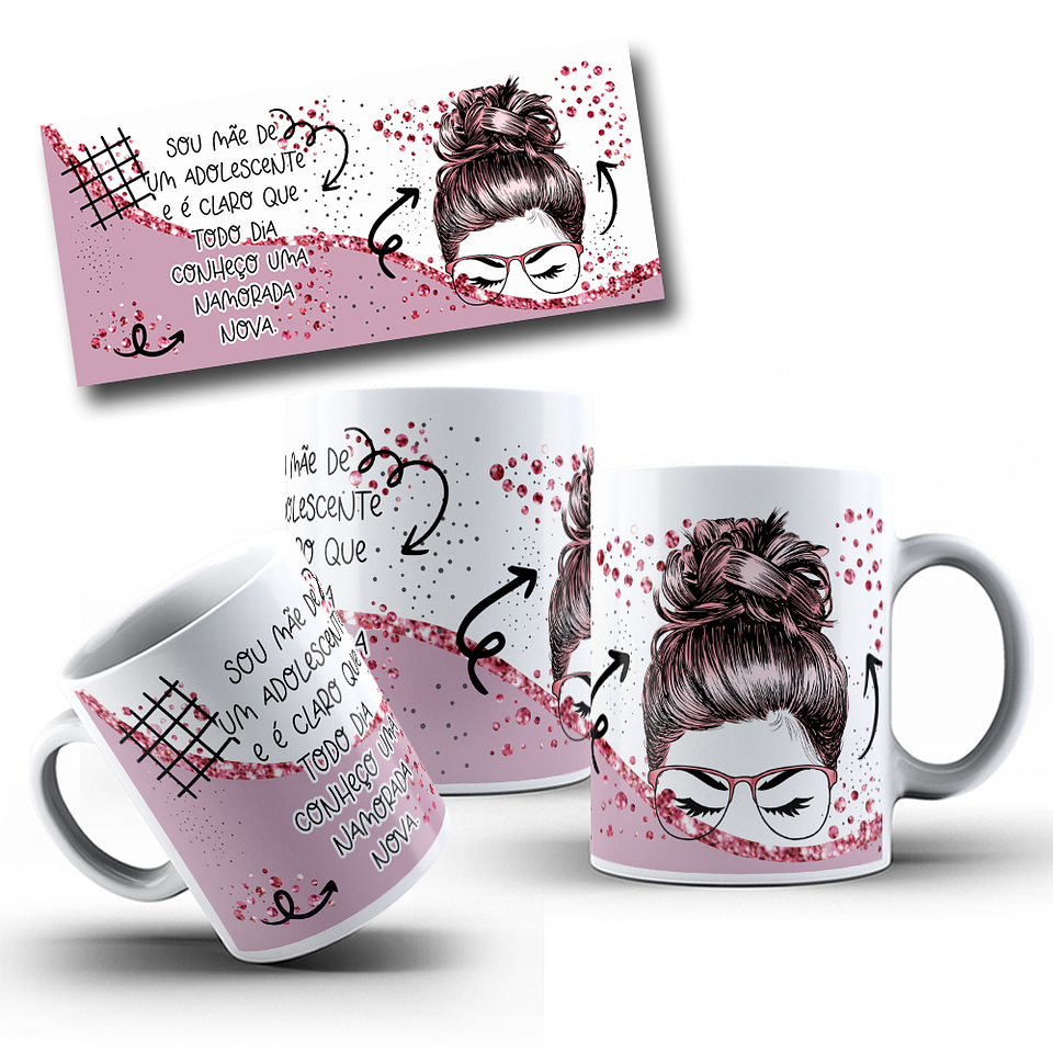 9 Artes para caneca Dia das Mães Sou Mae E É Claro Que em Png  3