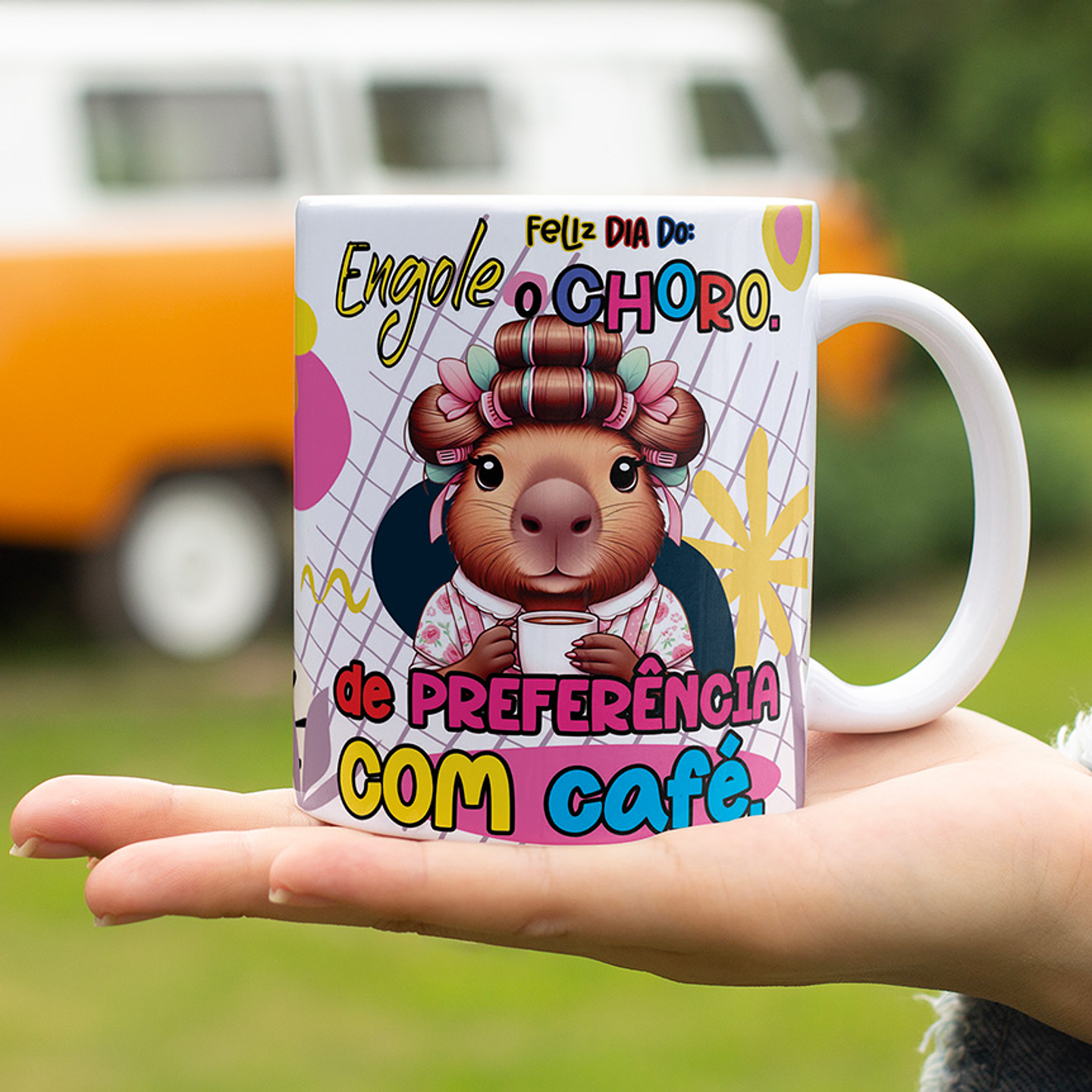 9 Artes para Caneca Dia das Mães Capivara Arquivo Editável 6