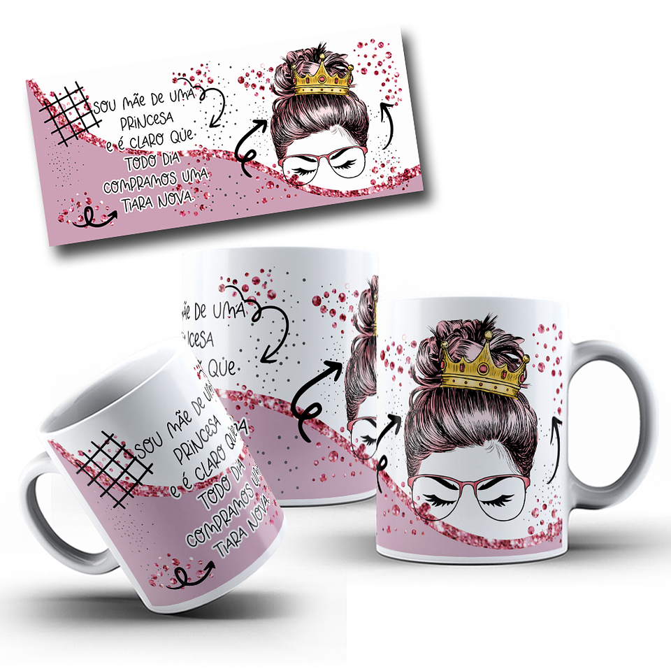 9 Artes para caneca Dia das Mães Sou Mae E É Claro Que em Png  7