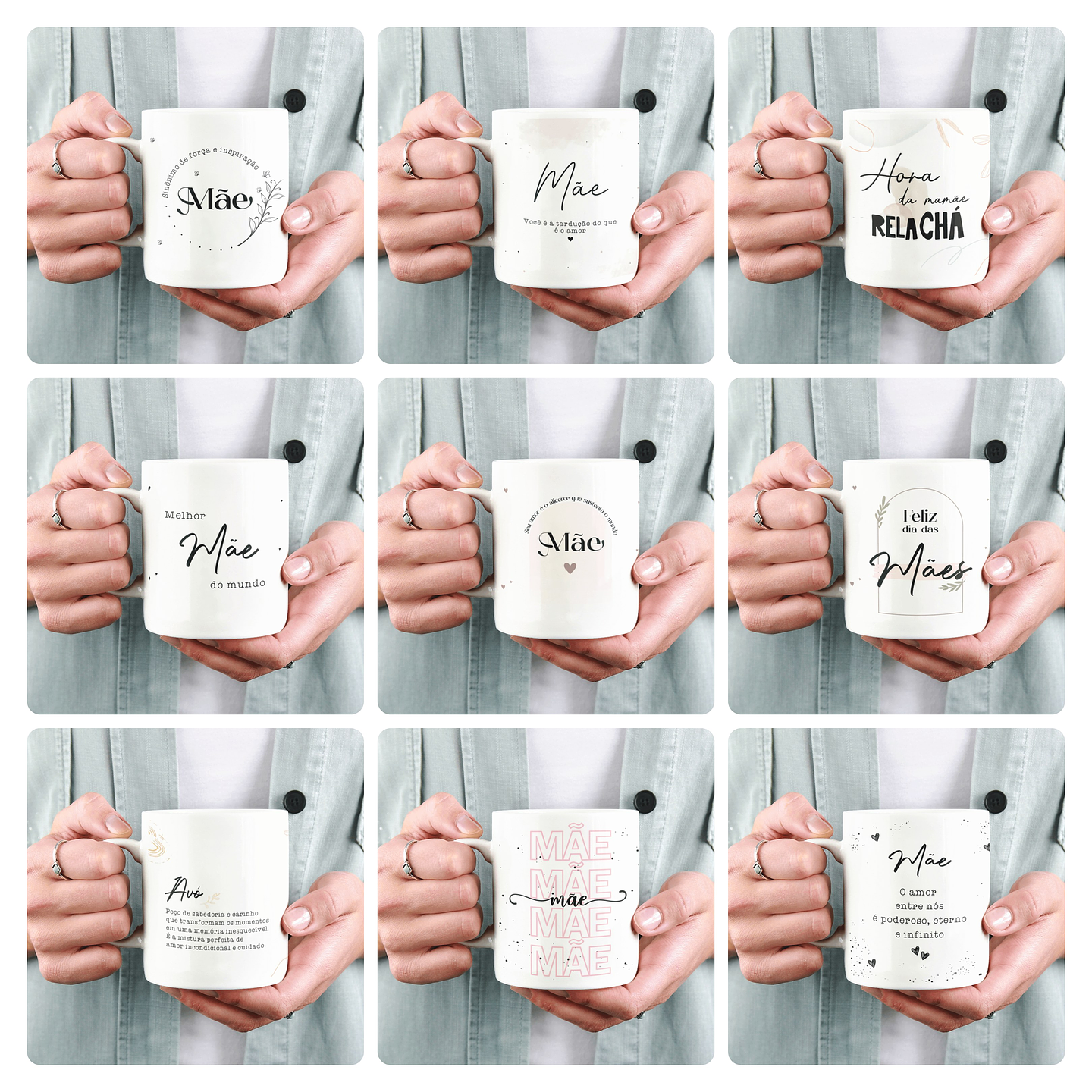 15 Artes para Caneca Dia das Mães Arquivo em Jpg  1