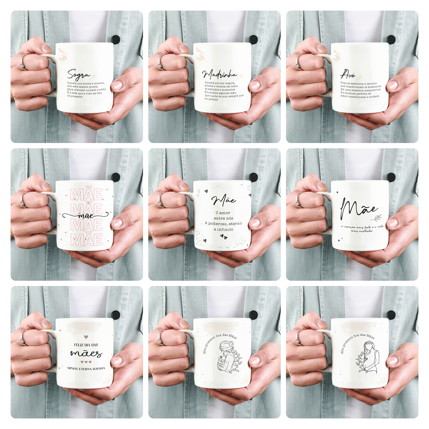 15 Artes para Caneca Dia das Mães Arquivo em Jpg  2