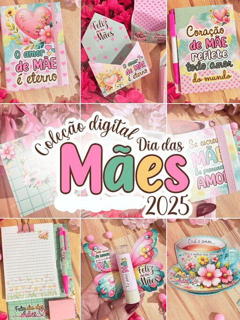 Arquivos de Corte Mimos Dia das Mães em Pdf  