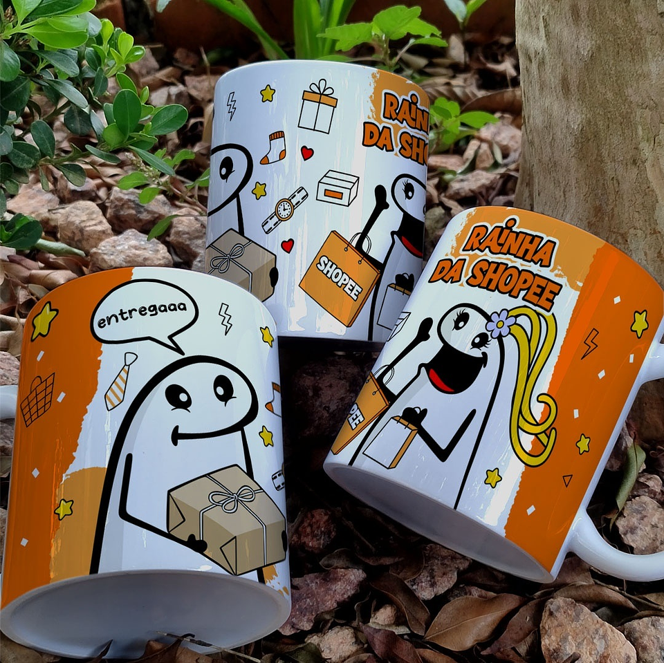 Artes Caneca Flork Rainha da Shopee Arquivo Editável  1