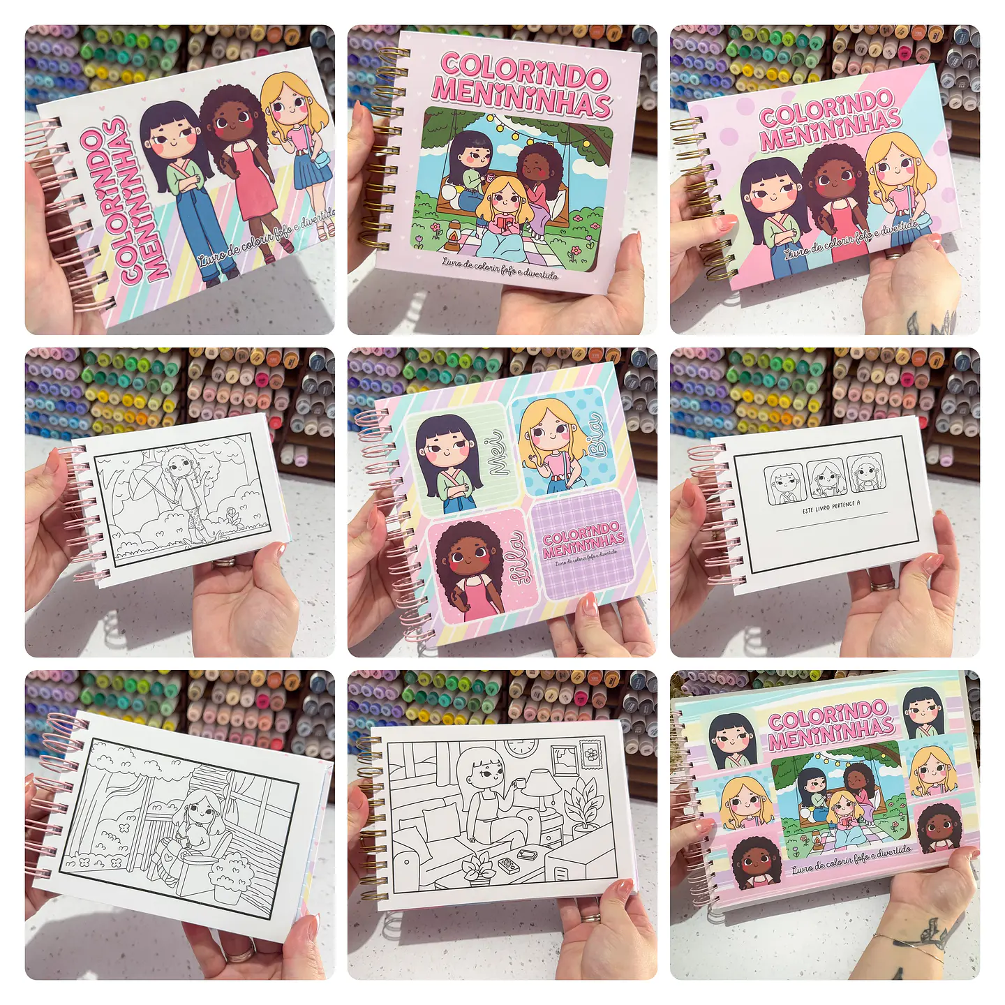 Kit Digital Livro de Colorir Colorindo Menininhas em Pdf 2