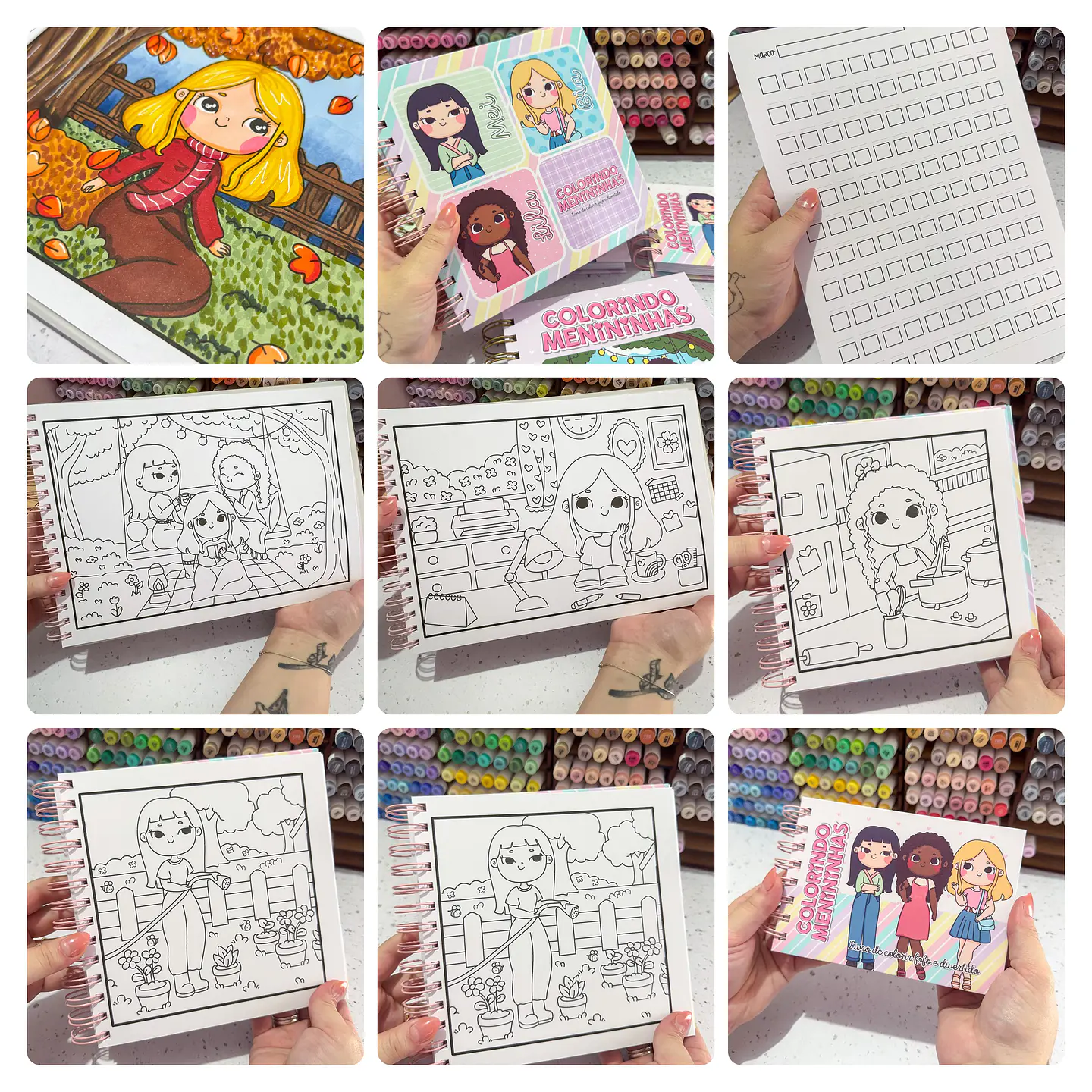 Kit Digital Livro de Colorir Colorindo Menininhas em Pdf 3