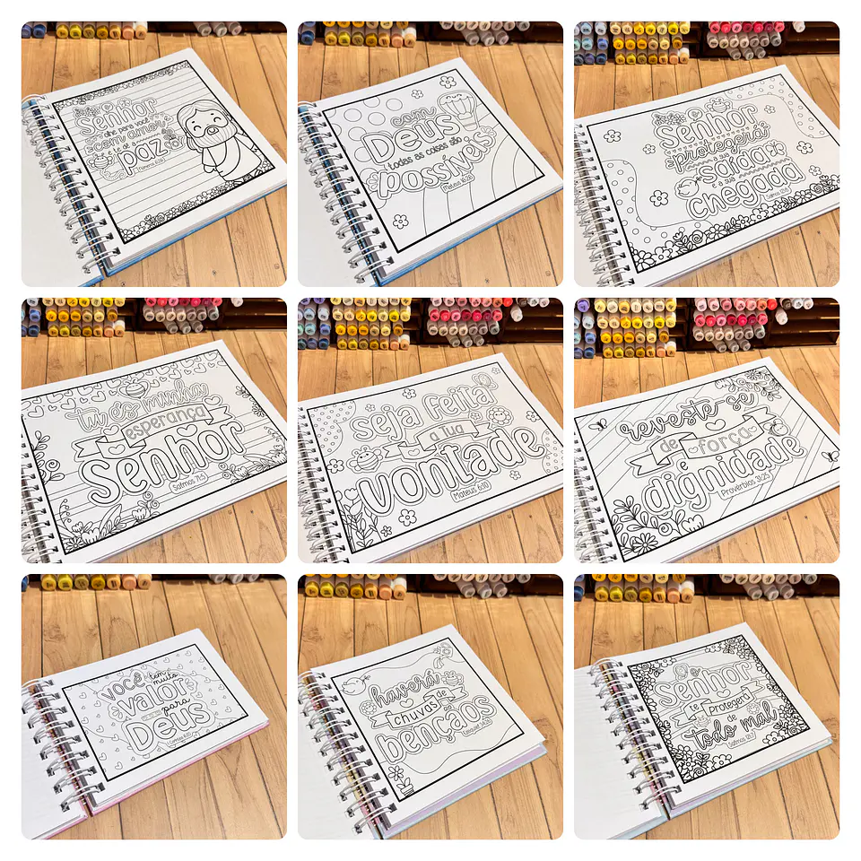 Kit Digital Livro de Colorir Versiculos Fofinhos em Pdf 2