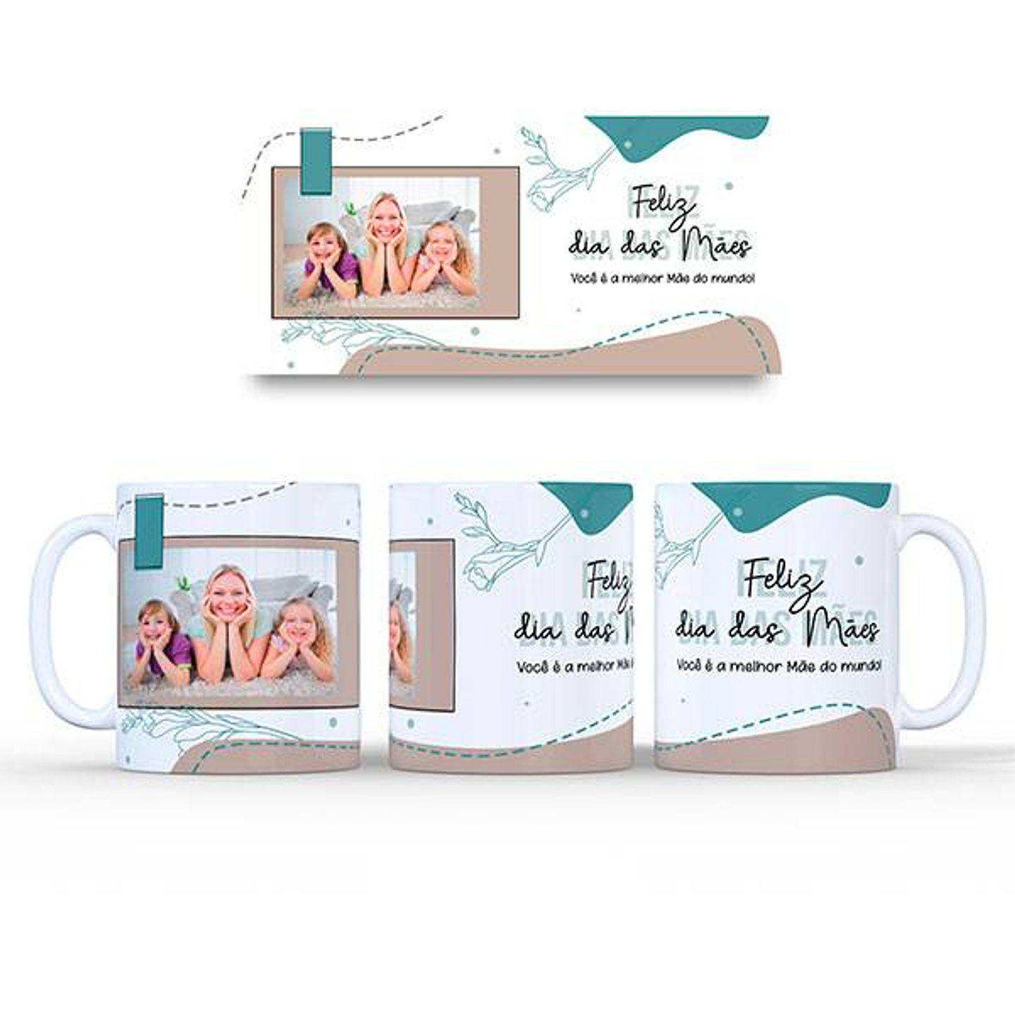 4 Artes para Caneca Dia Das Mães Arquivo em Png 3