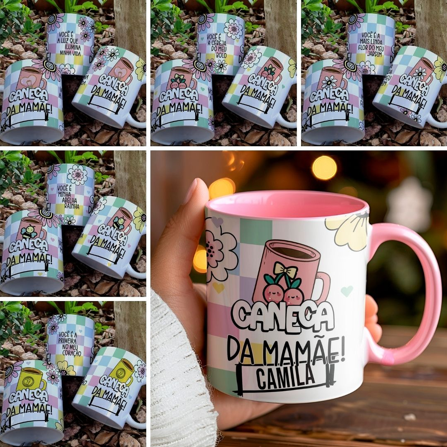 10 Artes para Caneca da Mãmãe Dia das Mães Arquivo Editável 2