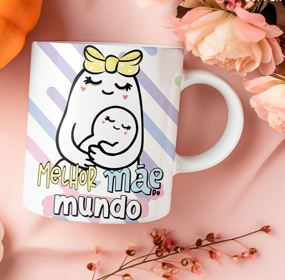 11 Artes para Caneca Dia das Mães Flork Super Mãe Arquivo Editável  3